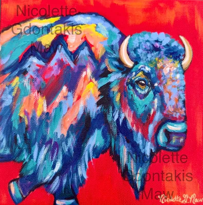 8" x 8" Original Mini's on Canvas