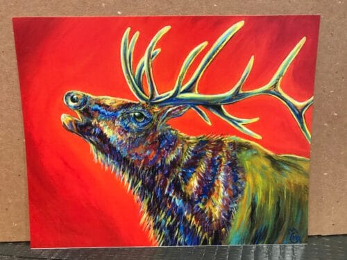 8"x10" Art Print Elk